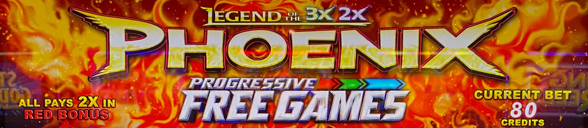 Legend of the 3X 2x Phoenix / Progressive Free Games / Triple Double Diamond title