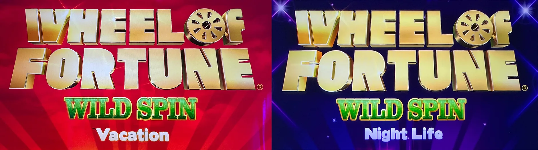 Wheel of Fortune Wild Spin: Vacation / Night Life title